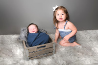 Gray backdrop formal photos