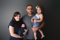 Gray backdrop Family photos