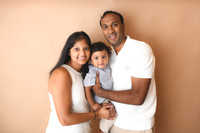 Beige backdrop family photos